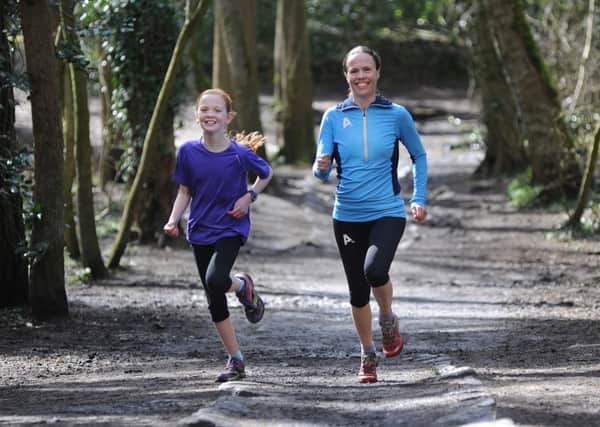Helen Elmore and her daughter Mia try out one of the routes through Ecclesall Woods. Picture Scott Merrylees