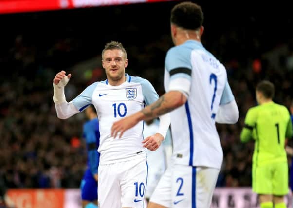 Jamie Vardy bagged his second goal in two internationals against Holland. (Picture: PA)