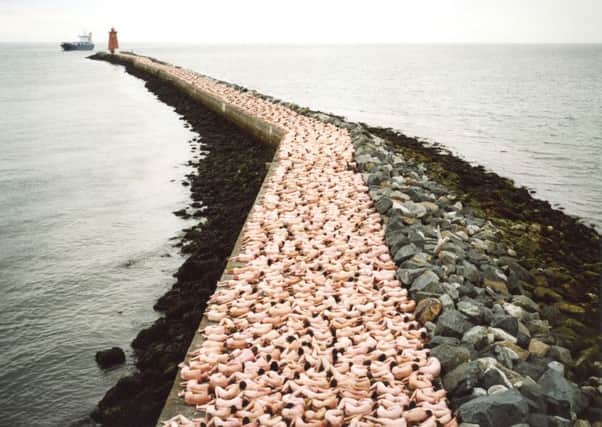 A previous mass nude work by Spencer Tunick in Ireland.