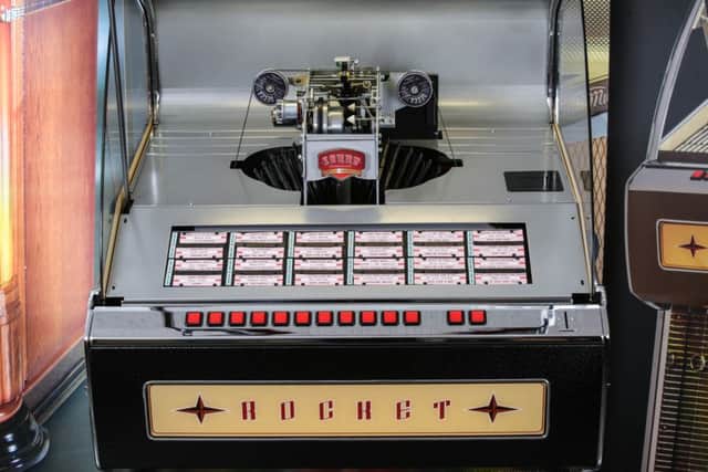 The Rocket Vinyl Jukebox prototype has been produced Chris Black's company Sound Leisure. Picture: Ross Parry Agency