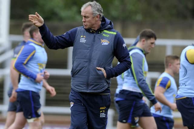 Leeds Rhinos' head coach, Brian McDermott.  Picture: Bruce Rollinson