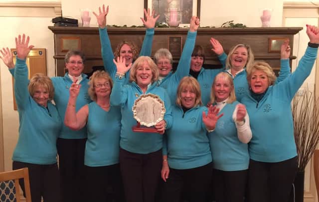 Low Laithes GCs successful ladies team with the Leeds & District Ladies Winter Alliance trophy.