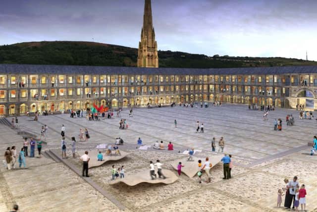 An artist's impression of how the revamped courtyard will look.
