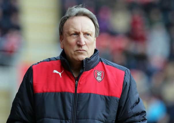 Neil Warnock, the Rotherham manager, welcomes former club Leeds United.