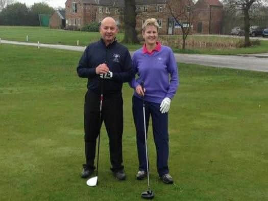 Forest of Galtres GC's men's and lady captains, Pete Kolton and Debbie Martin