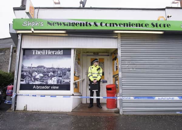 General view of the shop where Asad Shah worked in Shawlands, Glasgow, as a second vigil has been held for the well-respected Muslim shopkeeper who was killed in what police are treating as a "religiously prejudiced" attack.