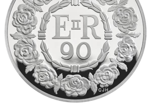 The new Â£5 coin minted by the Royal Mint to mark the Queen's 90th birthday. Picture: The Royal Mint/PA Wire