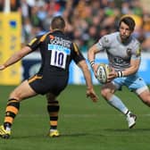 Wasps' Jimmy Gopperth (left) and Northampton Saints' Ben Foden during the Aviva Premiership match at the Ricoh Arena, Coventry