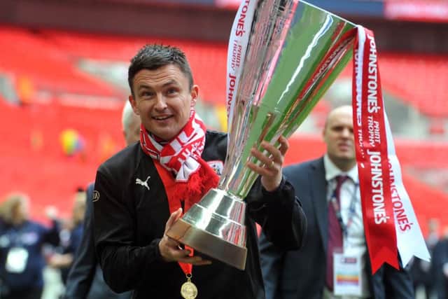 Paul Heckingbottom has only been in caretaker charge of Barnsley for two months but he has taken them to the brink of the play-offs and yesterday led the club to victory in the Johnstones Paint Trophy final at Wembley.