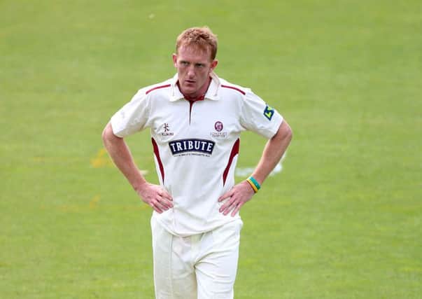 Former Yorkshire bowler Steve Kirby, ion action for Somerset back in 2013.