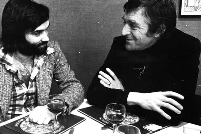 Parkinson with his friend George Best in 1975.