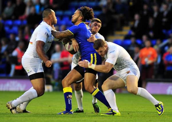 NEW FACE: Warrington Wolves' Gene Ormsby has joined Huddersfield Giants.
