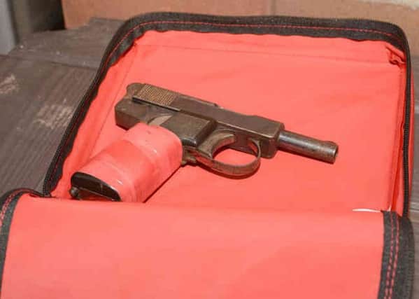 The firearm dumped by Klevis Banushi and Sabbir Hussain in a bin at a pensioner's house in Hyde Park.
