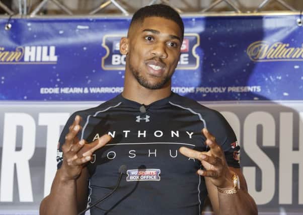 Anthony Joshua will fight champion Charles Martin for the IBF world heavyweight title (Picture: Steve Walsh/PA Wire).