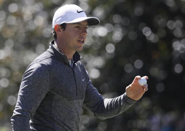 Rory McIlroy acknowledges the crowd during his second round at the 2016 Masters (Picture: Chris Carlson/AP).