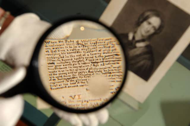 THROUGH THE LOOKING GLASS: A selection of the artefacts on display at the BrontÃ« Parsonage Museum.