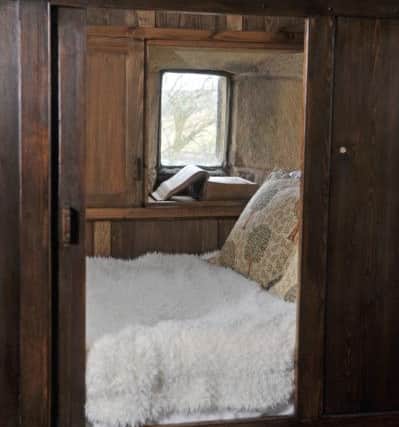 The box bed and the window said to have inspired Emily Bronte