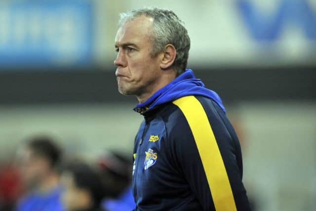 BRIAN MCDERMOTT: Leeds Rhinos coach insists he does not feel under pressure.