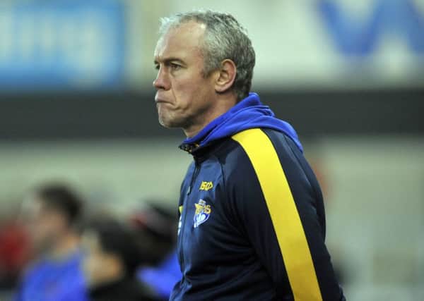 BRIAN MCDERMOTT: Leeds Rhinos coach insists he does not feel under pressure.