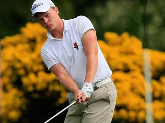 Danny Willett pictured playing for England as an amateur in 2008 (Picture: Tom Ward).