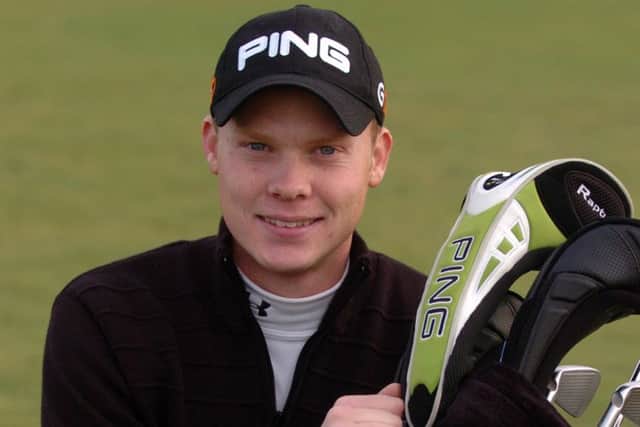 Danny Willett ahead of his first event as a regular member of the European Tour back in 2008.