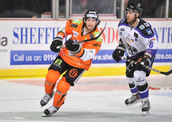 BACK FOR MORE: Levi Nelson has signed for Sheffield Steelers for another two years. Picture: Dean Woolley.