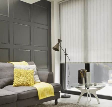 Blinds like these from Hillarys are the best option for sliding and bi-fold doors