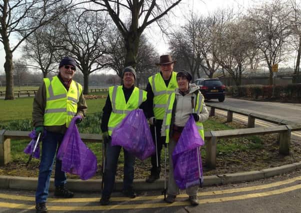 A Clean for the Queen litter event in Pontefract.