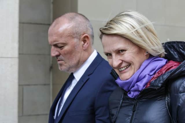 Neil Redfearn and Lucy Ward arrive at the tribunal. Picture: SWNS