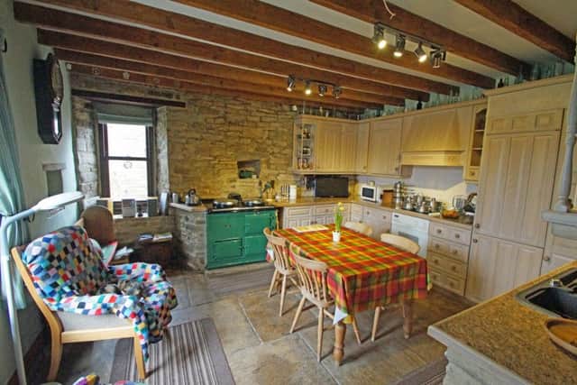 The kitchen was created from the old stable