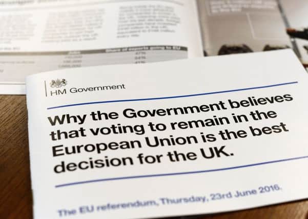 the Government leaflet on the EU referendum has angered many voters.