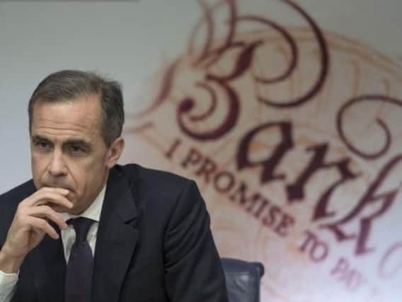 Governor of the Bank of England Mark Carney is set too announce interest rates at noon