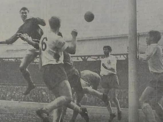 Whitby in action against Enfield in the semi-final of the Amateur Cup