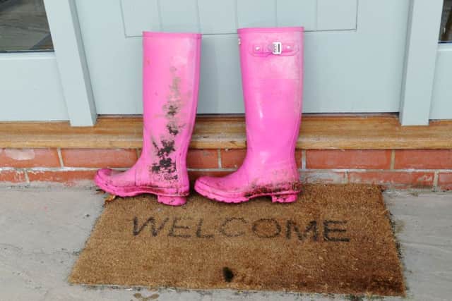 Ruth Penty's pink wellies caused raised eyebrows round the auction ring.