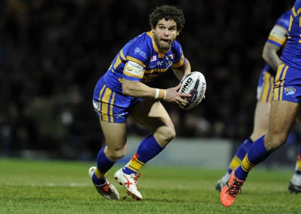 FRUSTRATED: Leeds Rhinos' Beau Falloon.  Picture: Bruce Rollinson.