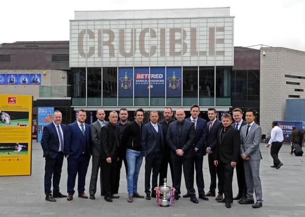 The launch of the World Snooker Championship at the Crucible.  Picture: Andrew Roe