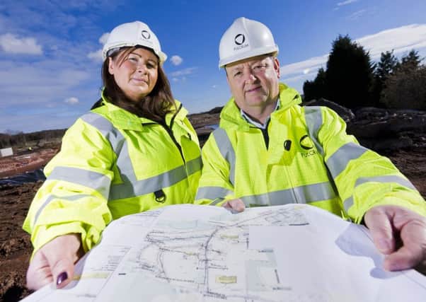 Left to right: Deborah Heary (Fulcrum Business Development Manager) and Mick Carter (Fulcrum Major Projects Manager).