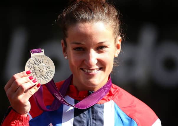 Great Britain's Lizzie Armitstead with her Silver medal from the London Olympics. She is one of our Olympic hopefuls for Rio.