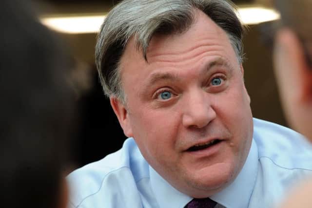 Ed Balls at the White Post Farm centre on Tuesday.