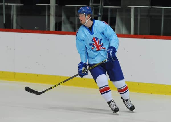 David Phillips, seen in training with GB in Zagreb earlier this week, has joined Elite League champions Sheffield Steelers. Picture: Colin Lawson.