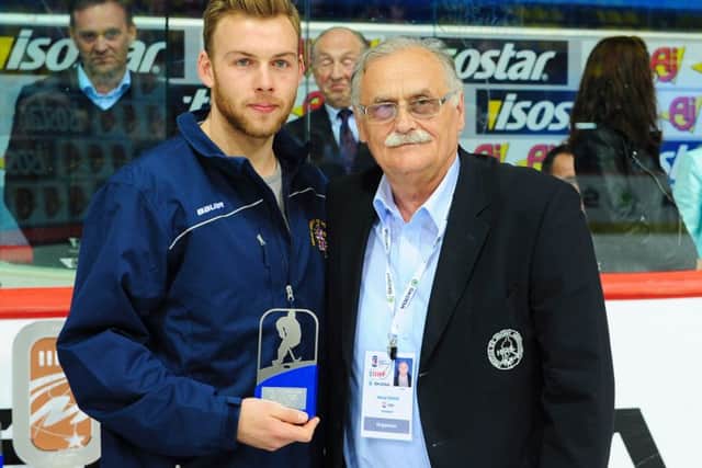 Sheffield Steelers' Ben O'Connor was named defenceman of the Division 1B tournament. Picture: Colin Lawson.