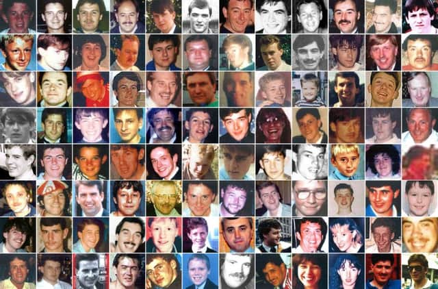 The 96 victims of the Hillsborough disaster