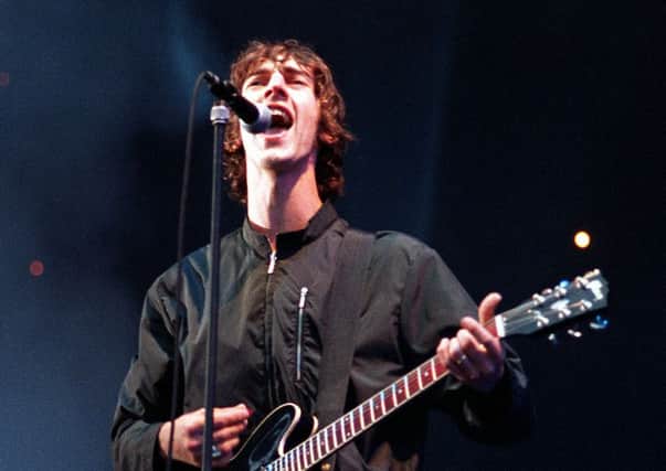 The Verve's lead singer Richard Ashcroft live in front of a home crowd at Haigh Hall in Wigan.