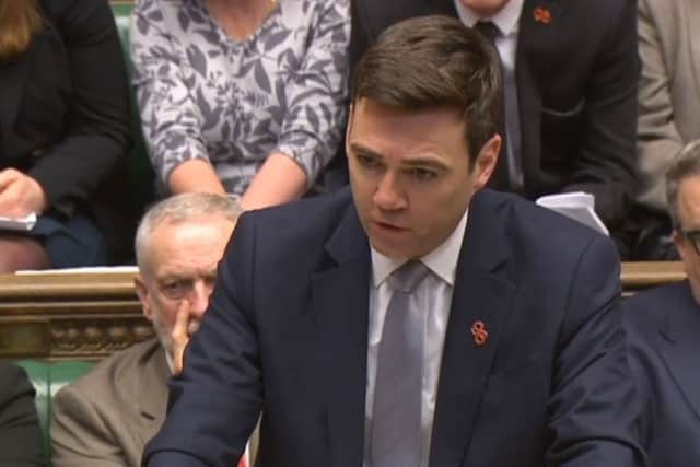 Shadow home secretary Andy Burnham in the House of Commons