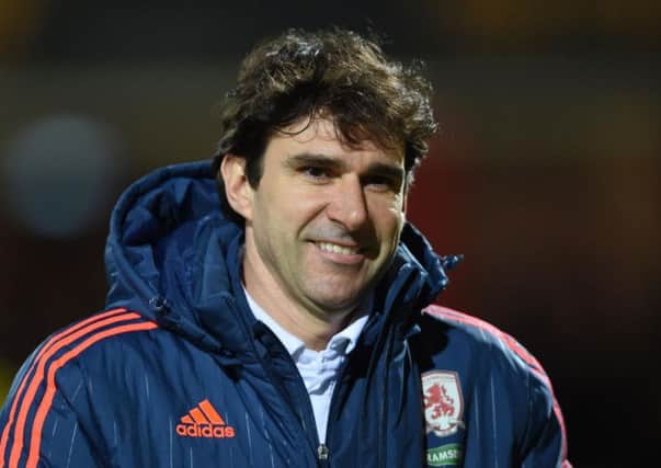 Middlesbrough head coach Aitor Karanka.
