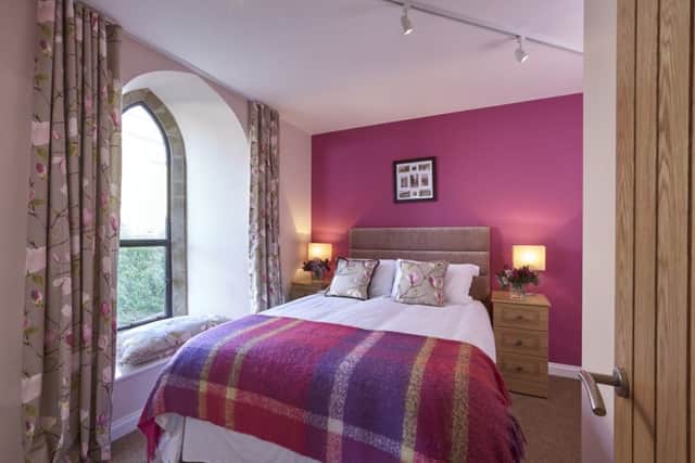 The bold and stylish  use of colour has helped give the rooms character and vibrancy