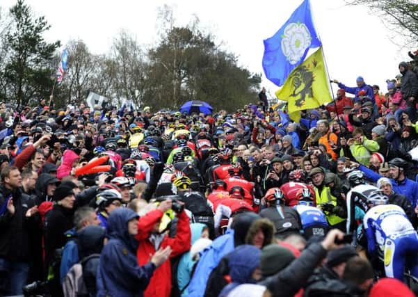 The Tour de Yorkshire riders tackle Sutton Bank. Organisers have been praised for the successful staging of an event that attracted two million spectators.