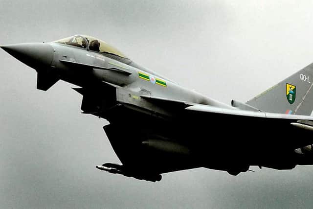 Typhoon jets were launched by the RAF