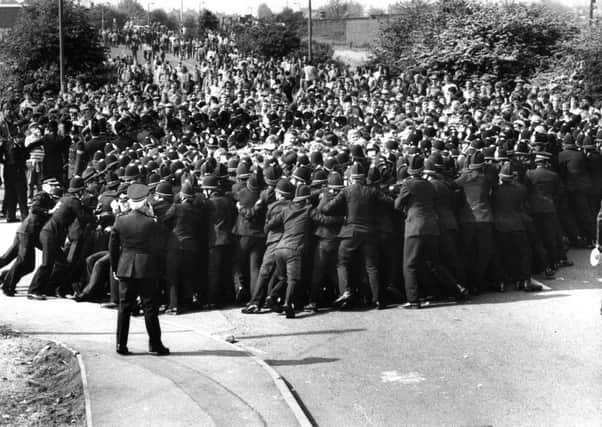 The Battle of Orgreave where Margret Thathcher finally achieved her dream of beating the miners.