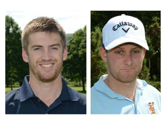 Meltham GC's Jamie Bower, left, and James Walker, of the Oaks GC (Pictures: Chris Stratford).